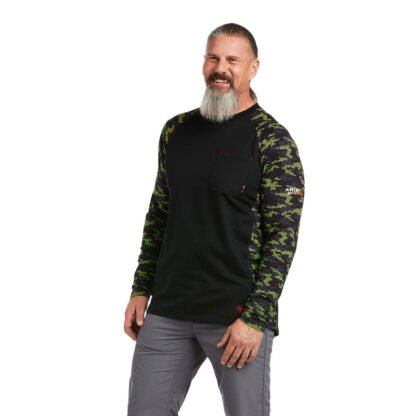 Black & Lime Camo
