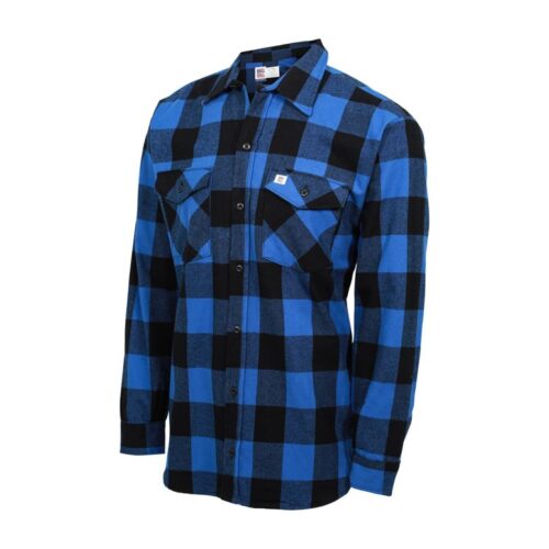 385 Plaid Blue & Black