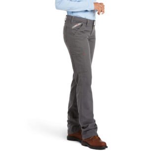ARIAT Women's FR Stretch DuraLight Canvas Stackable Straight Leg Pant