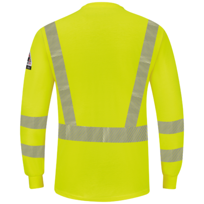 Bulwark FR Hi Vis Lightweight Long Sleeve Henley - Image 2