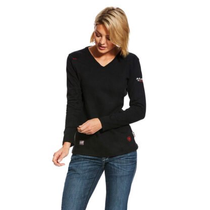 Ariat Women's FR AC Crew Top - Image 3