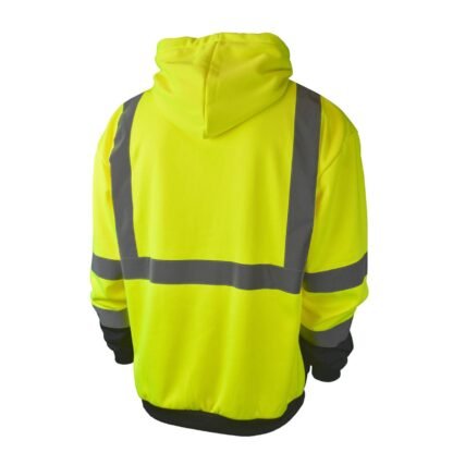 Radians SJ02B-3 Class 3 Color Blocked Hooded Sweatshirt - Image 2
